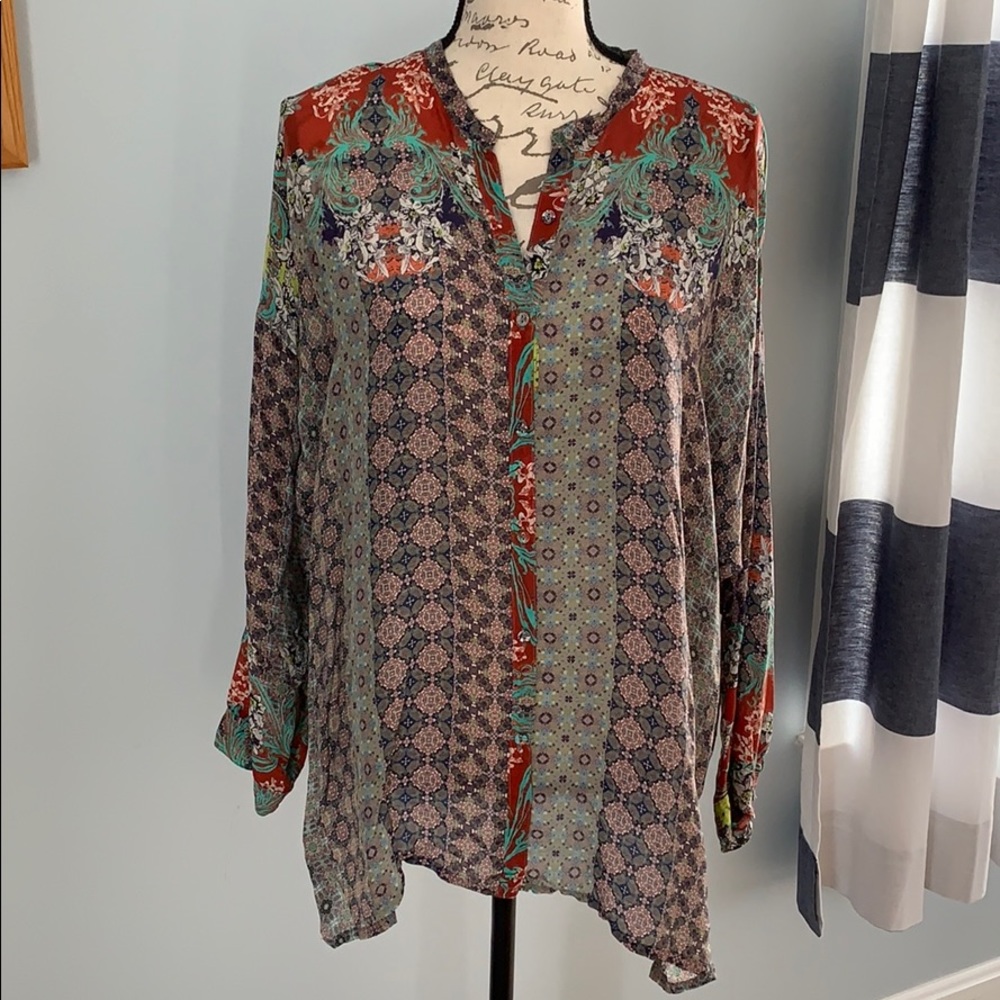 Johnny Was Stunning Tunic Blouse